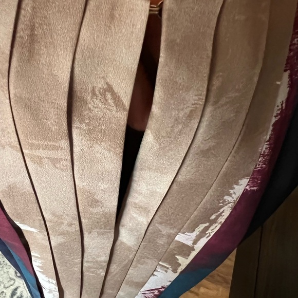 Lavia navy dress with pleated front and key hole eur size 44, us 8 - Picture 6 of 10